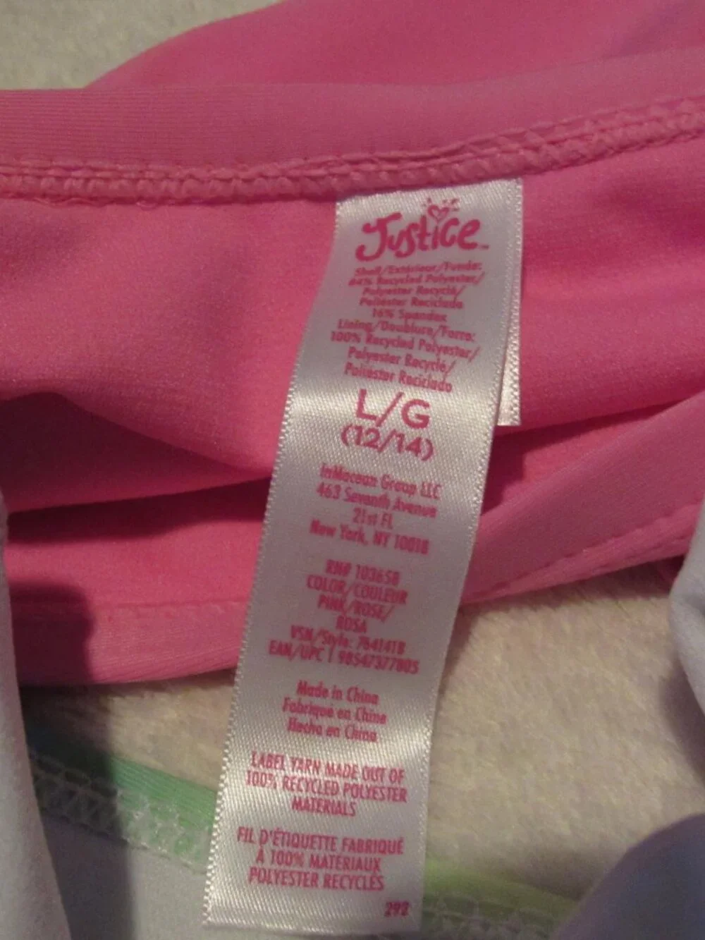 Justice Mult Color Tankini Size Medium, Large, & XL NWT
